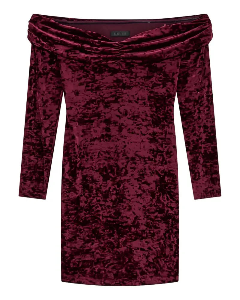 Guess Schulterfreies Minikleid - Violett Violett