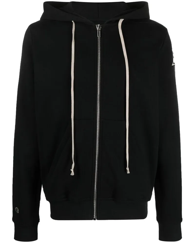 Rick Owens Jason's Kapuzenjacke - Schwarz Schwarz