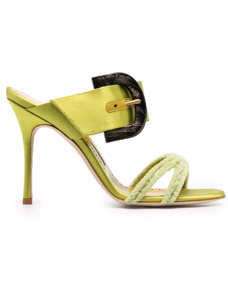 Manolo Blahnik Offene Mules - Grün Grün