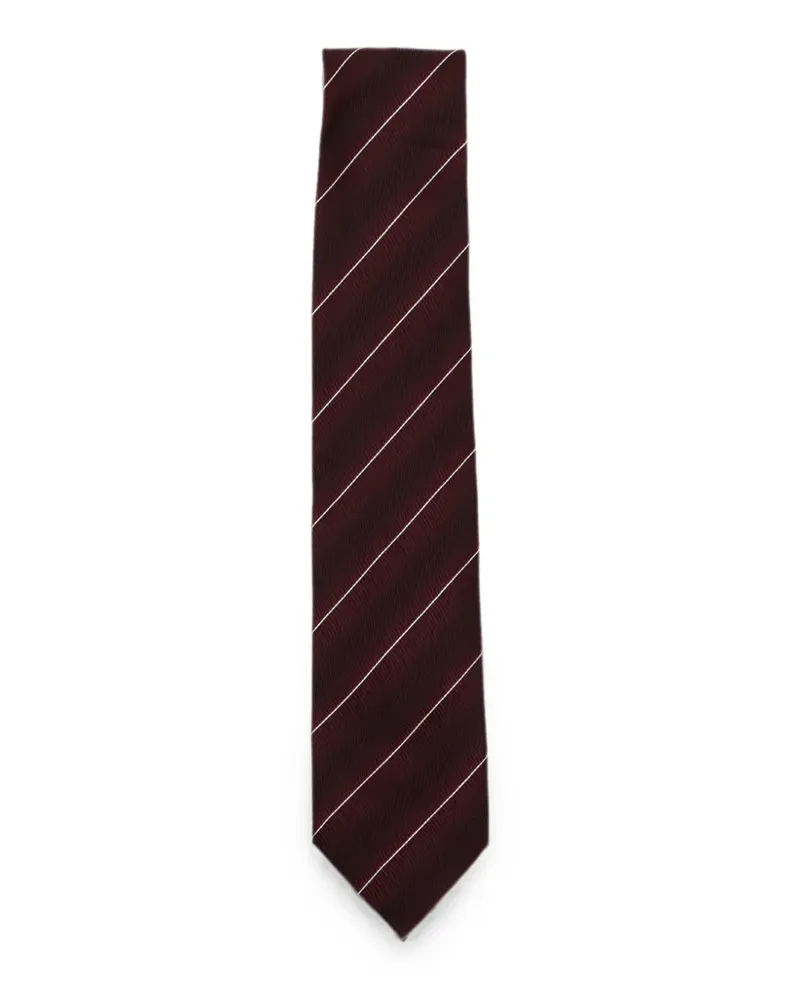 Tom Ford diagonal-stripe silk tie - Rot Rot