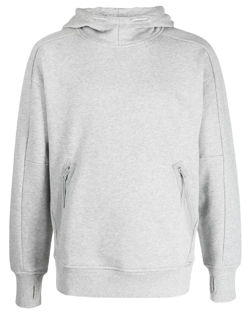 C.P. Company Hoodie mit Goggles-Detail - Grau Grau