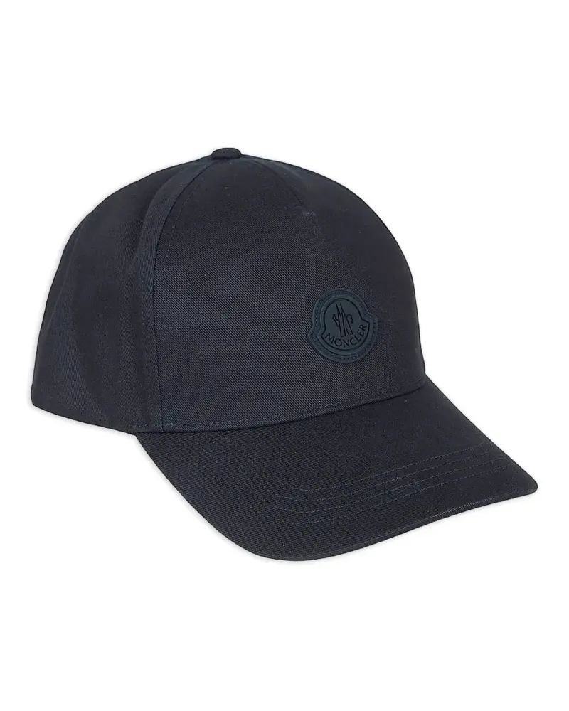 Moncler Baseballkappe mit Logo-Patch - Schwarz Schwarz