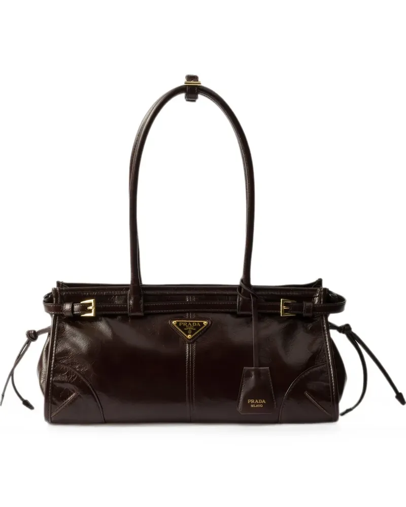Prada Mittelgroße Bonnie Handtasche - Braun Braun