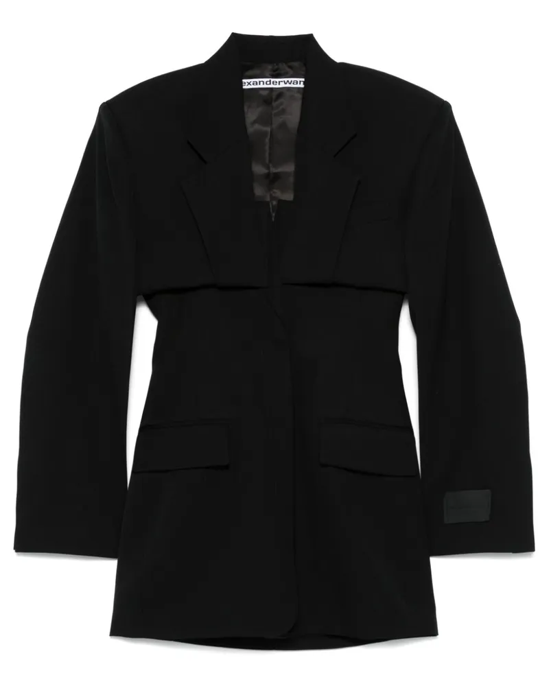 Alexander Wang Minikleid im Layering-Look - Schwarz Schwarz