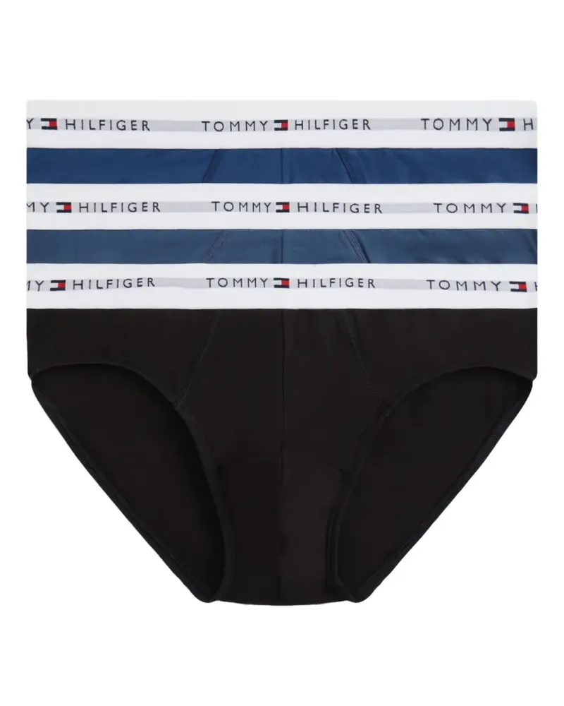 Tommy Hilfiger Signature logo-waistband briefs (set of three) - Schwarz Schwarz