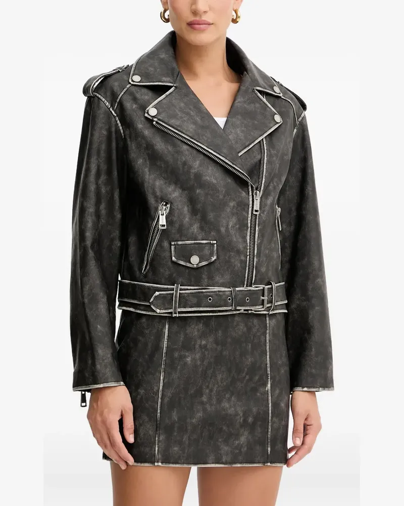 Guess belted zip jacket - Grau Grau