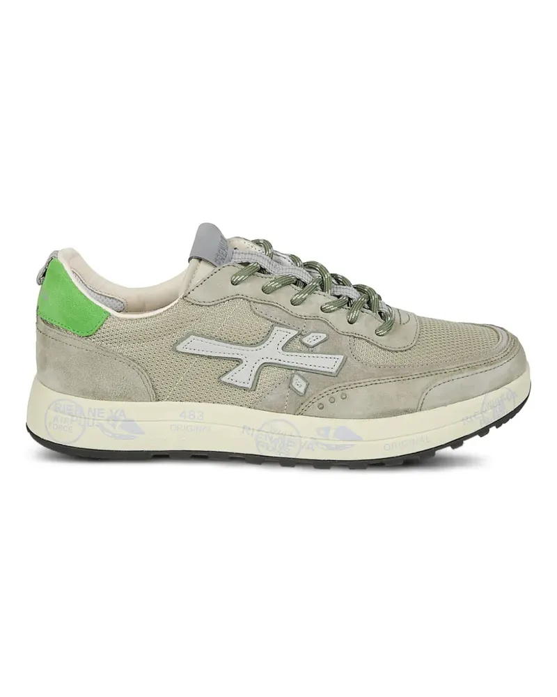 Premiata logo lace-up sneakers - Grau Grau