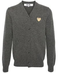 Comme des Garçons Melierter Wollcardigan Grau