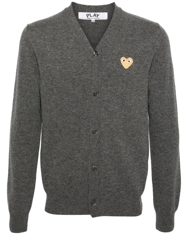 Comme des Garçons Melierter Wollcardigan - Grau Grau