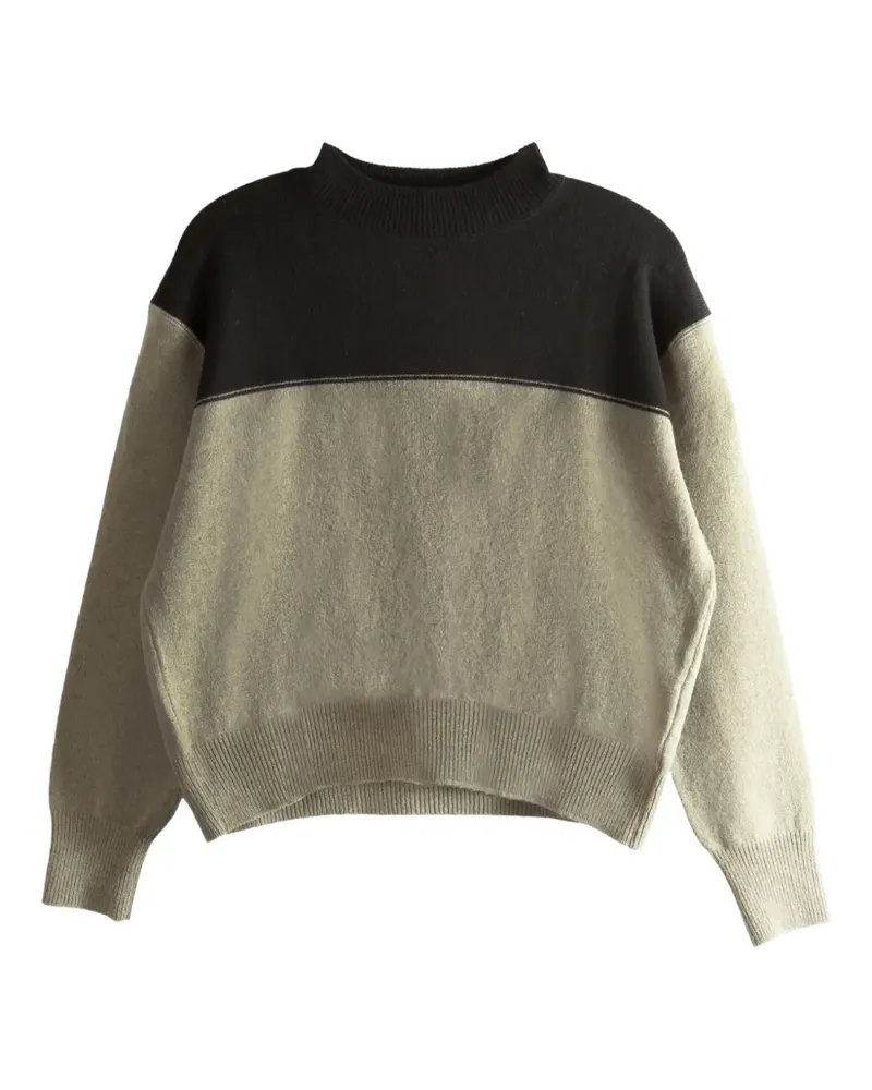 Margaret Howell Pullover in Colour-Block-Optik - Nude Nude