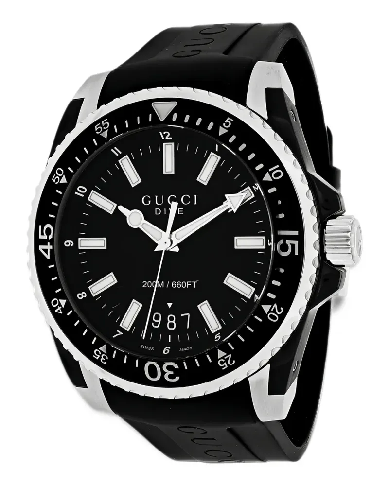 Gucci Dive 45mm watch - Schwarz Schwarz
