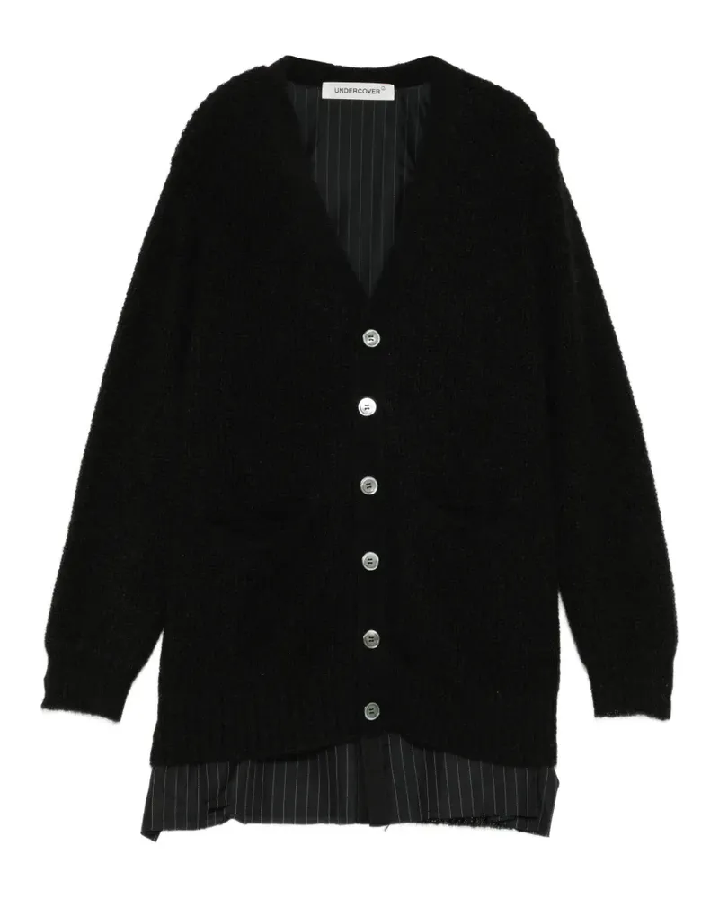 Undercover Cardigan mit Nadelstreifen - Schwarz Schwarz