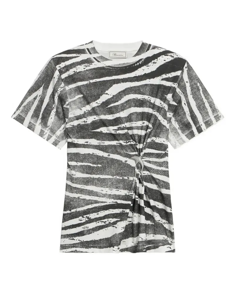 Blumarine T-Shirt mit Print - Weiß Weiß