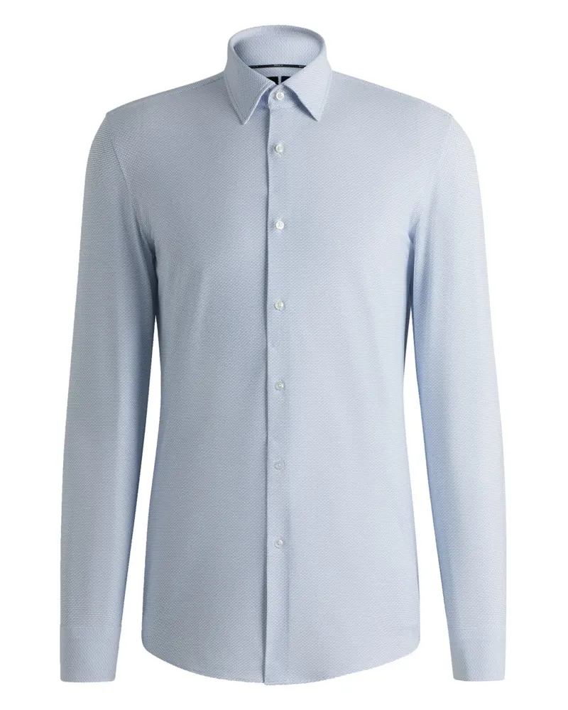 HUGO BOSS Hemd mit geometrischem Print - Blau Blau