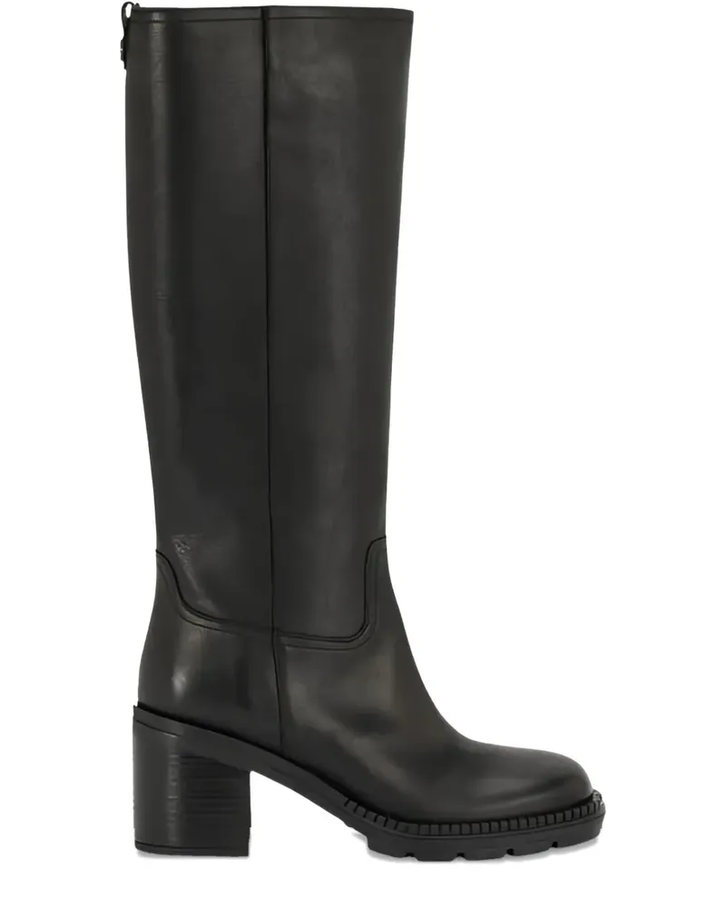 Casadei Stiefel mit Blockabsatz 80mm - Schwarz Schwarz