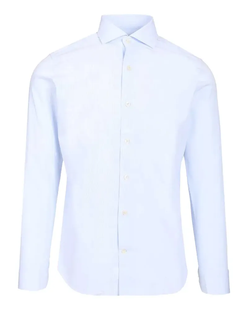 Al Duca D’Aosta 1902 Hemd mit Vichy-Karo - Blau Blau
