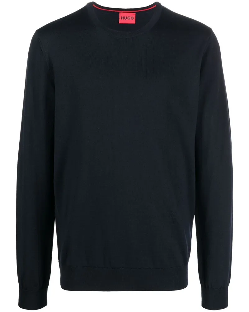 HUGO BOSS Pullover mit rundem Ausschnitt - Blau Blau