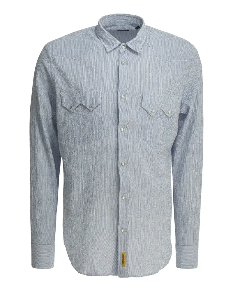 B.D. Baggies Rodeo seersucker-stripe shirt - Blau Blau