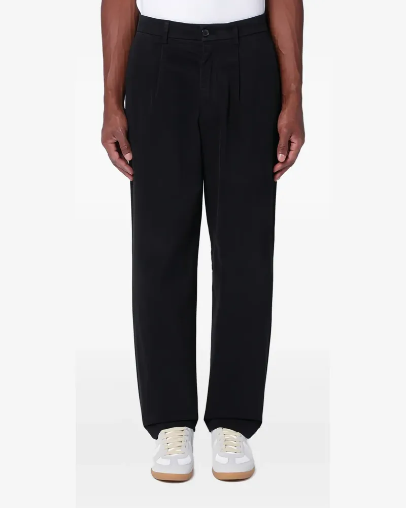 Department 5 Plissierte Hose - Schwarz Schwarz