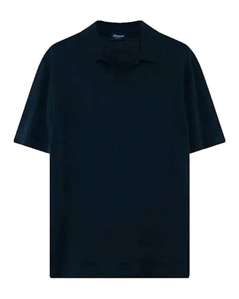 Drumohr  Kurzärmeliges Poloshirt - Blau Blau