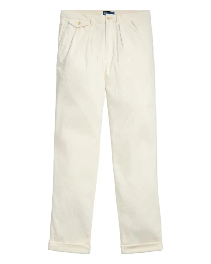 Ralph Lauren corduroy pleated trousers - Weiß Weiß