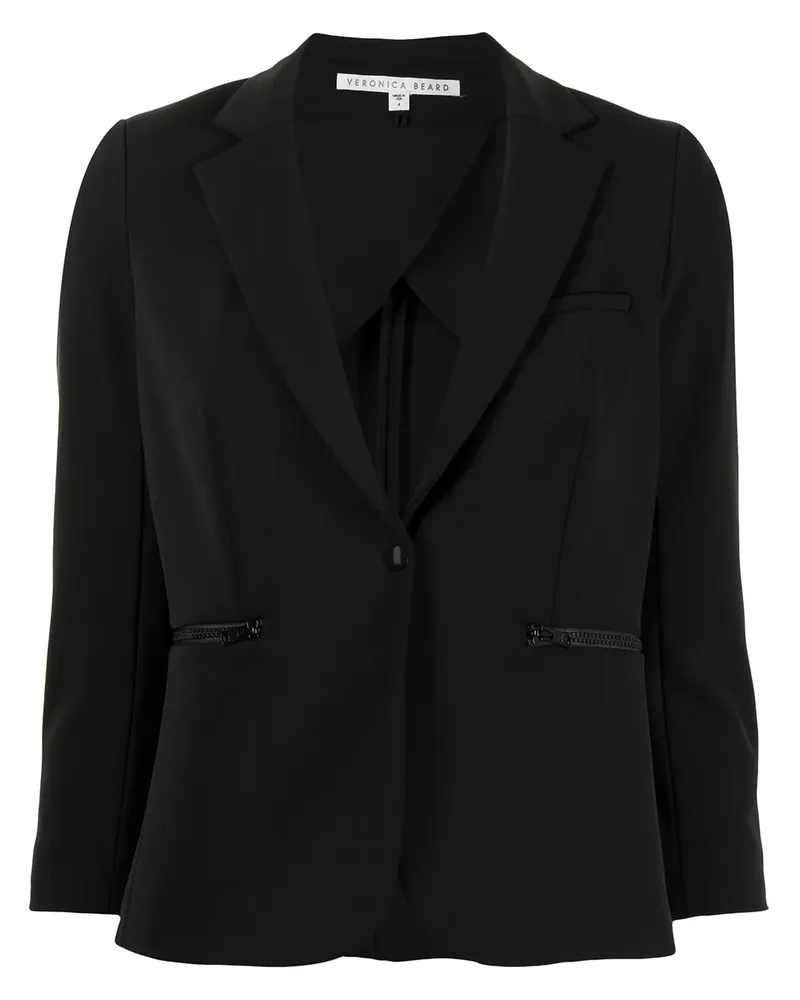 Veronica Beard Scuba Schoolboy Dickey Blazer - Schwarz Schwarz