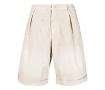 Chino-Shorts mit Kellerfalten
