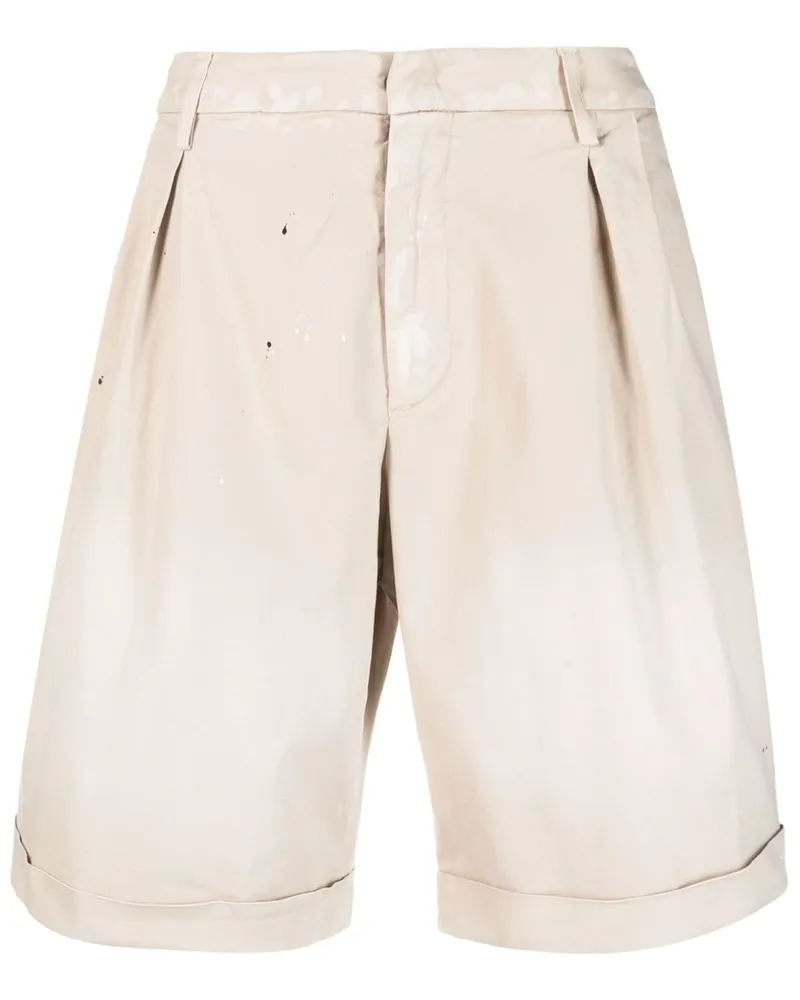 Dondup Chino-Shorts mit Kellerfalten Nude