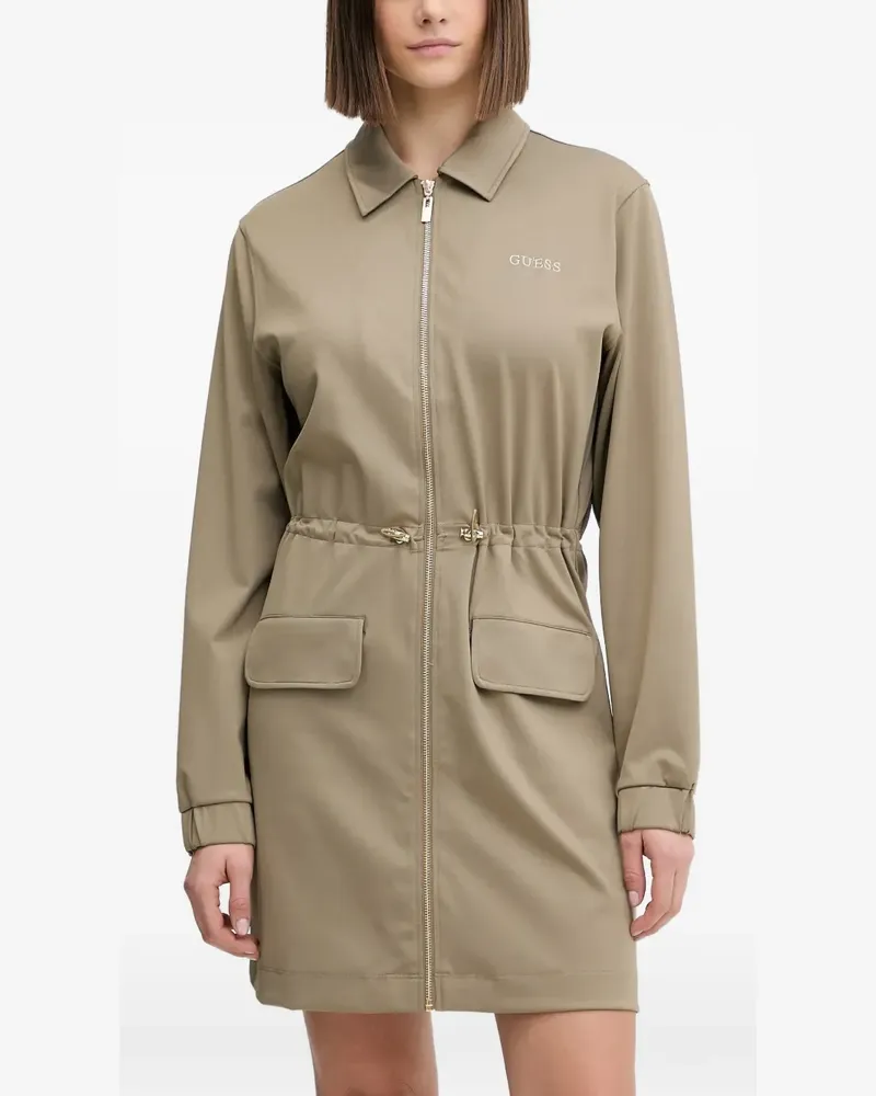 Guess zip-up pocket mini dress - Nude Nude