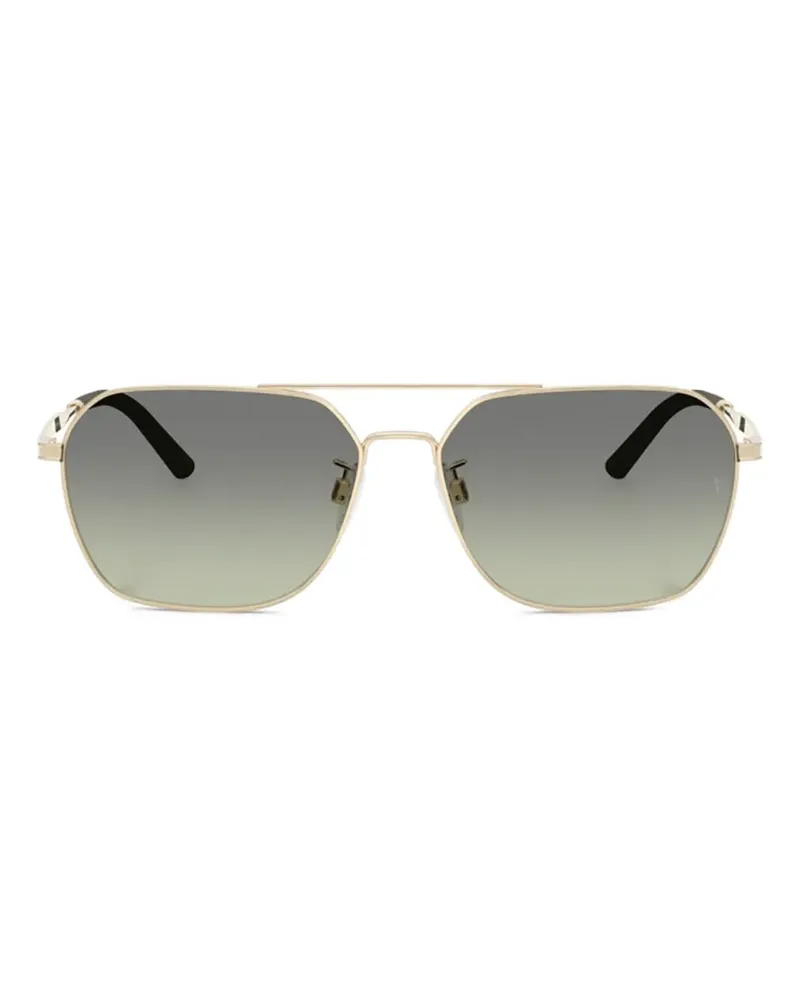 Oliver Peoples Sonnenbrille mit eckigem Gestell - Gold Gold