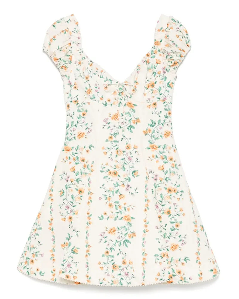 AGUA BENDITA Kleid mit Blumen-Print - Nude Nude