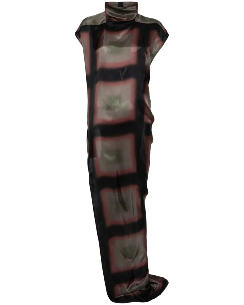 Rick Owens Edfu T Maxikleid - Schwarz Schwarz