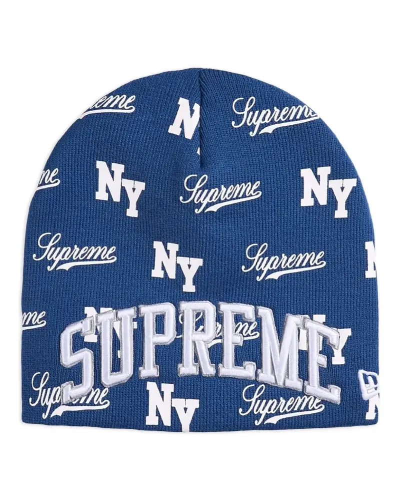Supreme Being x New Era Beanie mit Logo - Blau Blau