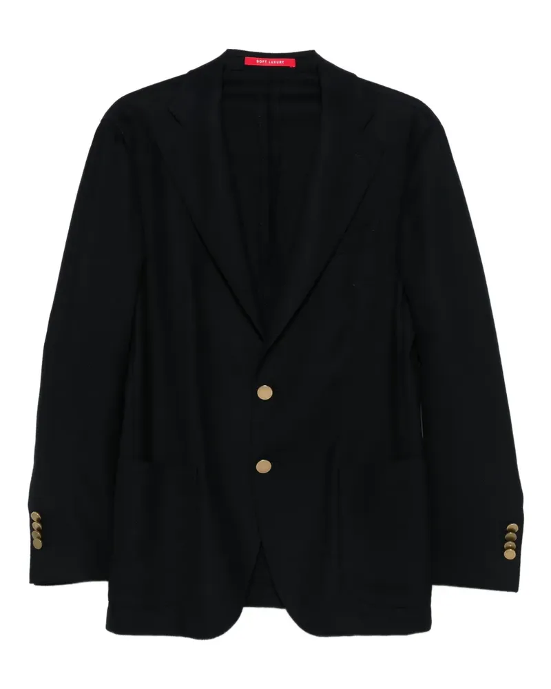 Bagnoli Sartoria Napoli Madrid single-breasted blazer - Blau Blau