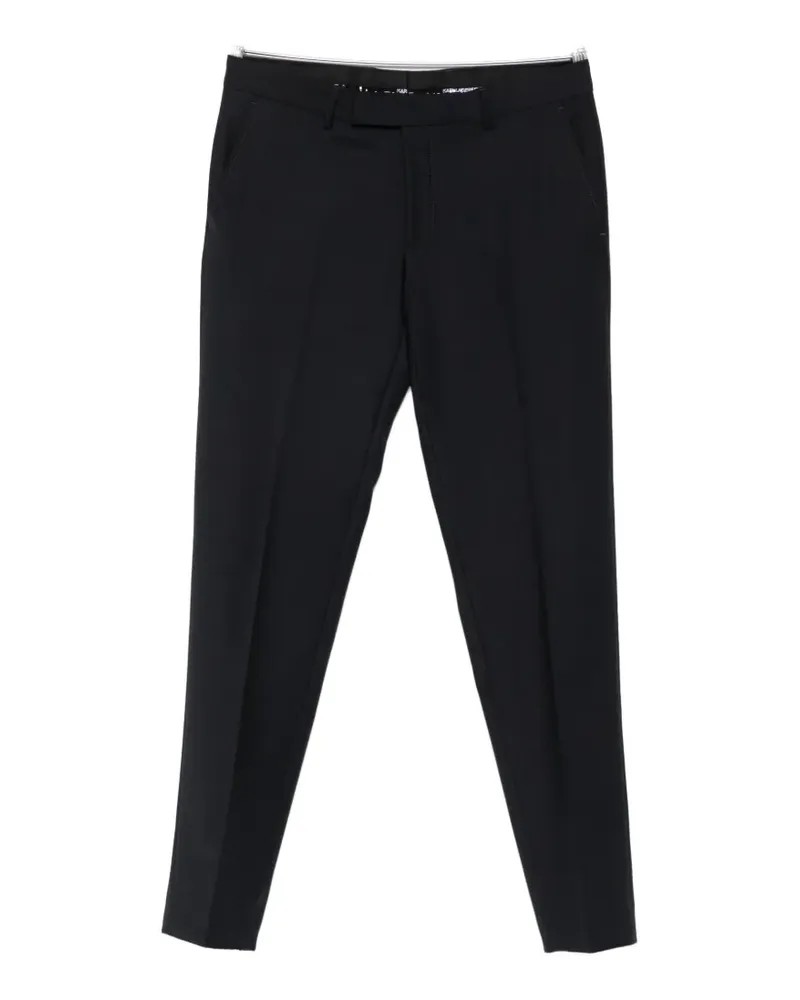 Karl Lagerfeld pressed-crease tailored trousers - Blau Blau