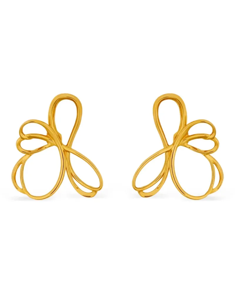 Oscar de la Renta Hängeohrringe mit Lochmuster - Gold Gold