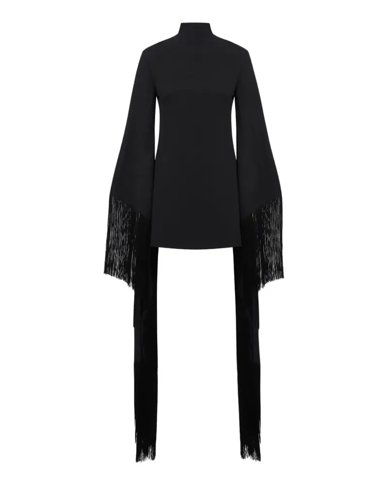 Taller Marmo Dragon Minikleid mit Fransenbesatz - Schwarz Schwarz