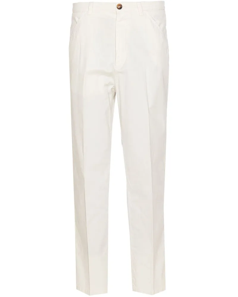Brunello Cucinelli Hose mit Faltendetail - Weiß Weiß