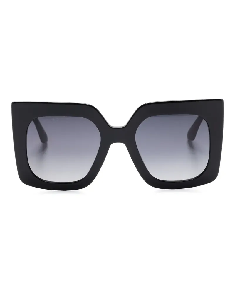 Etro Sonnenbrille mit Oversized-Gestell - Schwarz Schwarz
