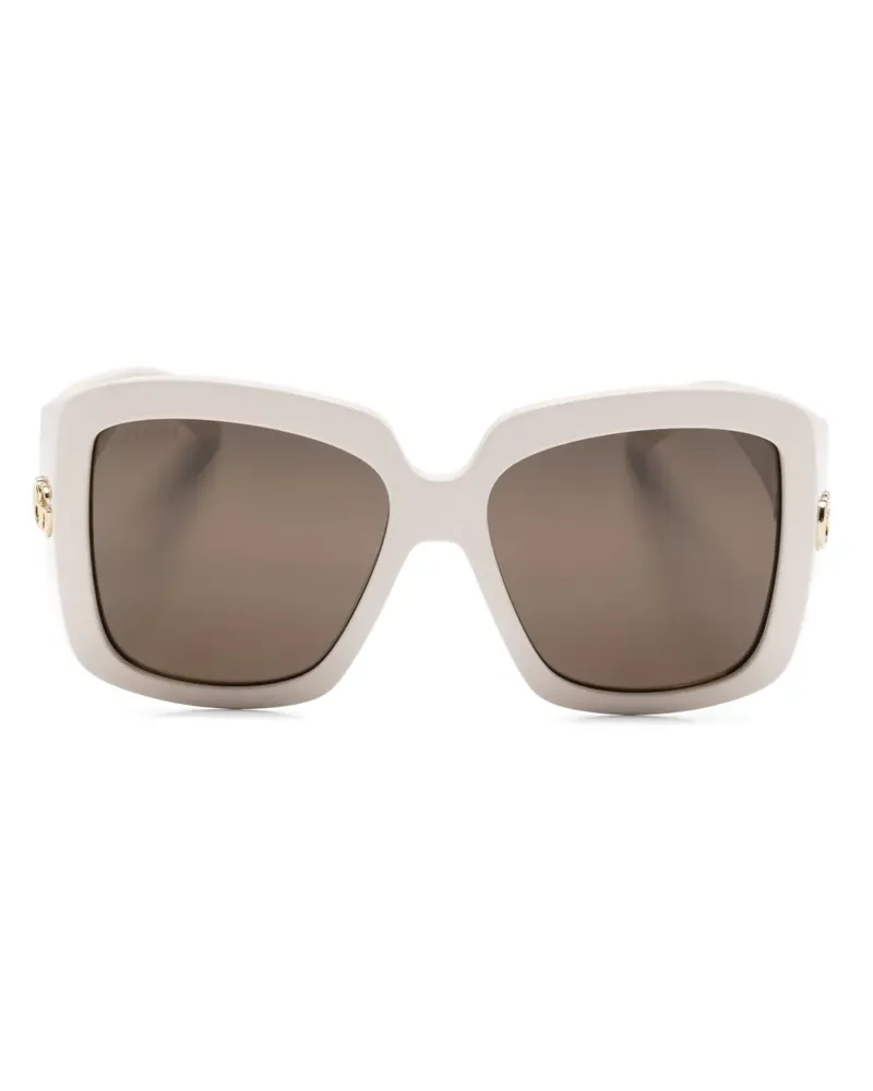 Gucci Sonnenbrille mit Oversized-Gestell - Nude Nude