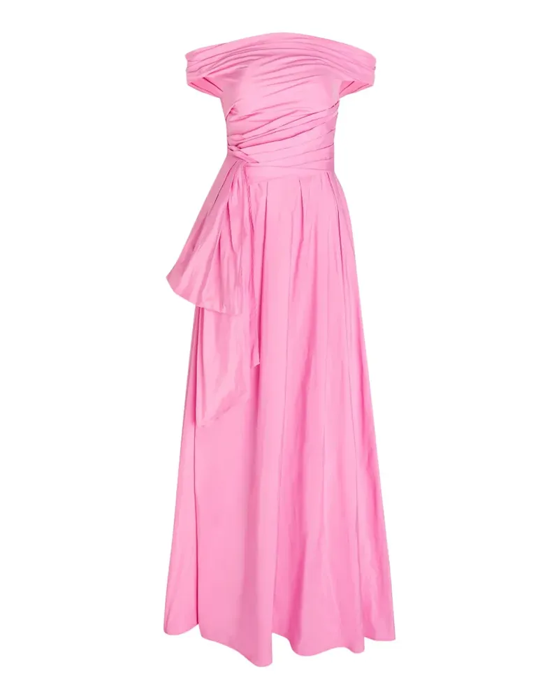 Talbot Runhof Drapiertes Maxikleid - Rosa Rosa