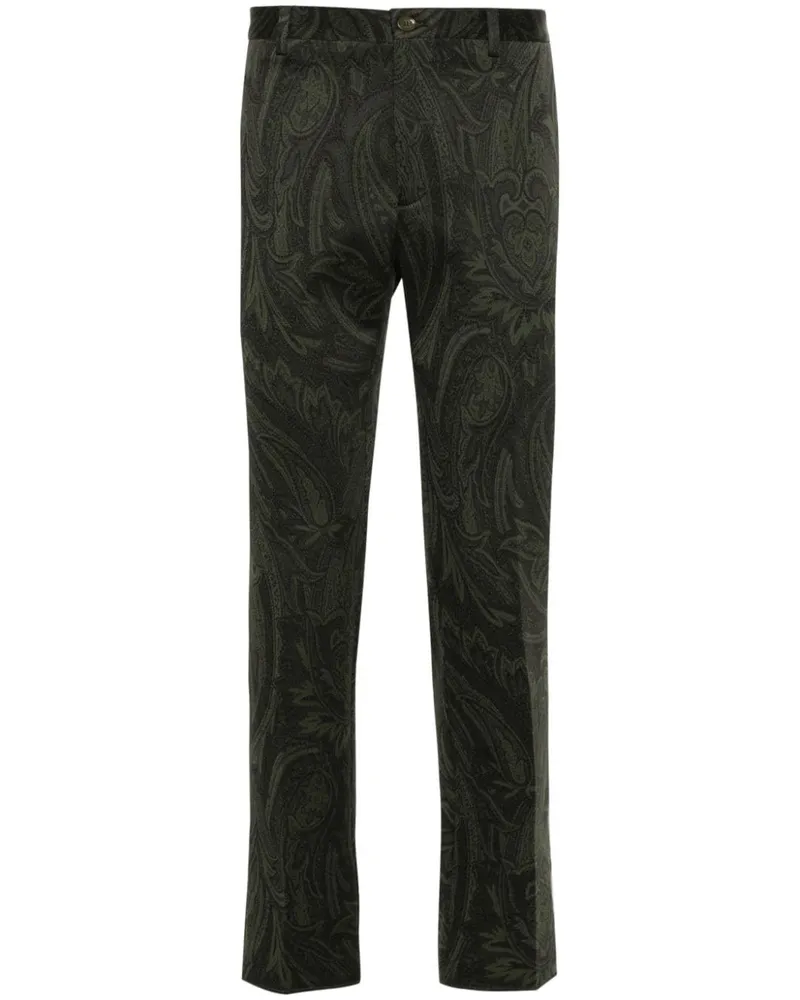 Etro Chino mit Tapered-Bein - Grün Grün