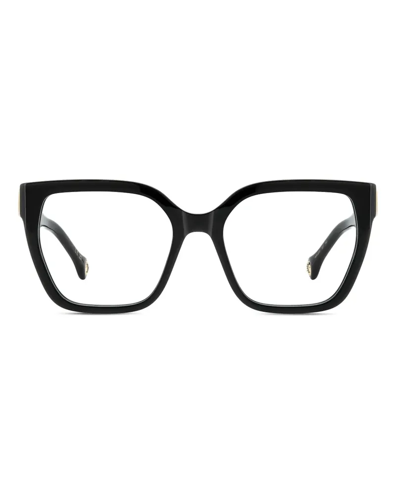 Carolina Herrera New York Brille mit eckigem Gestell - Schwarz Schwarz
