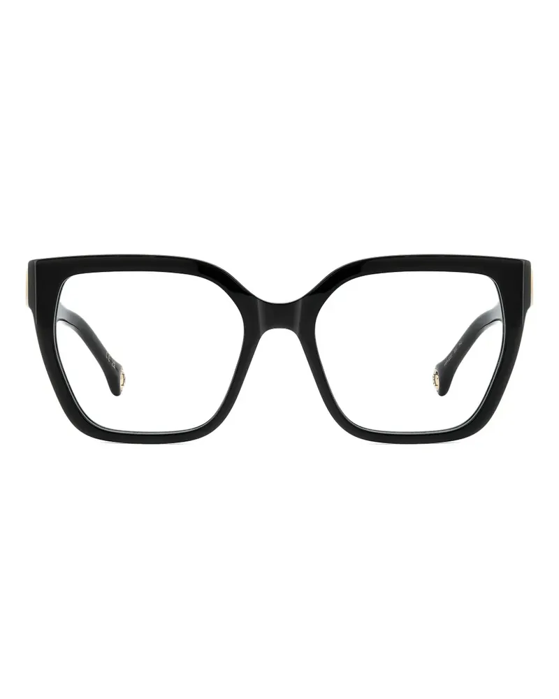 Carolina Herrera New York Brille mit eckigem Gestell - Schwarz Schwarz