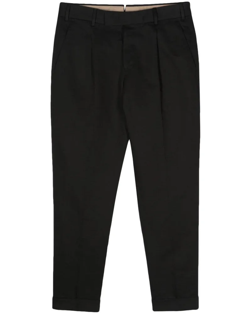 PT TORINO Halbhohe Tapered-Hose - Schwarz Schwarz