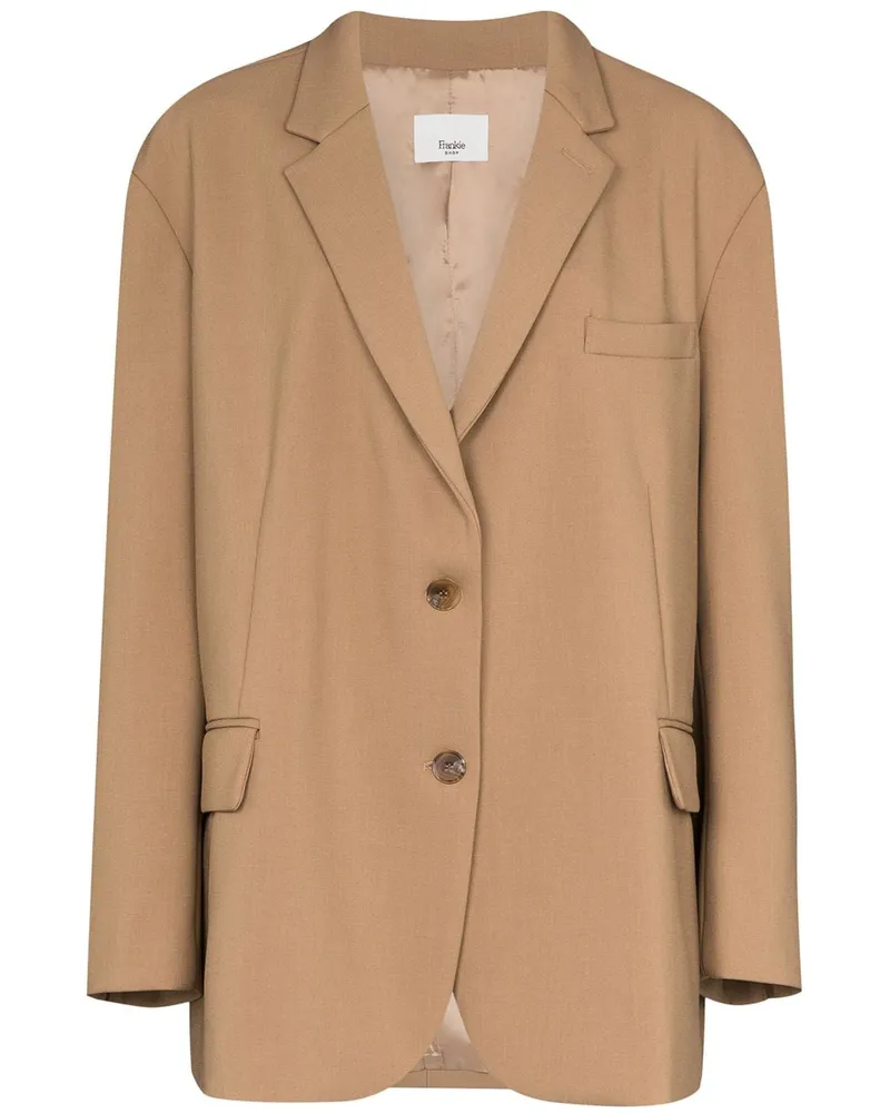 FRANKIE Shop Kastiger 'Bea' Blazer - Braun Braun