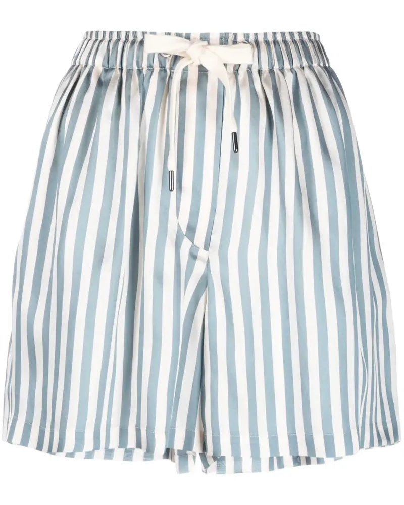 Brunello Cucinelli Gestreifte Shorts - Blau Blau