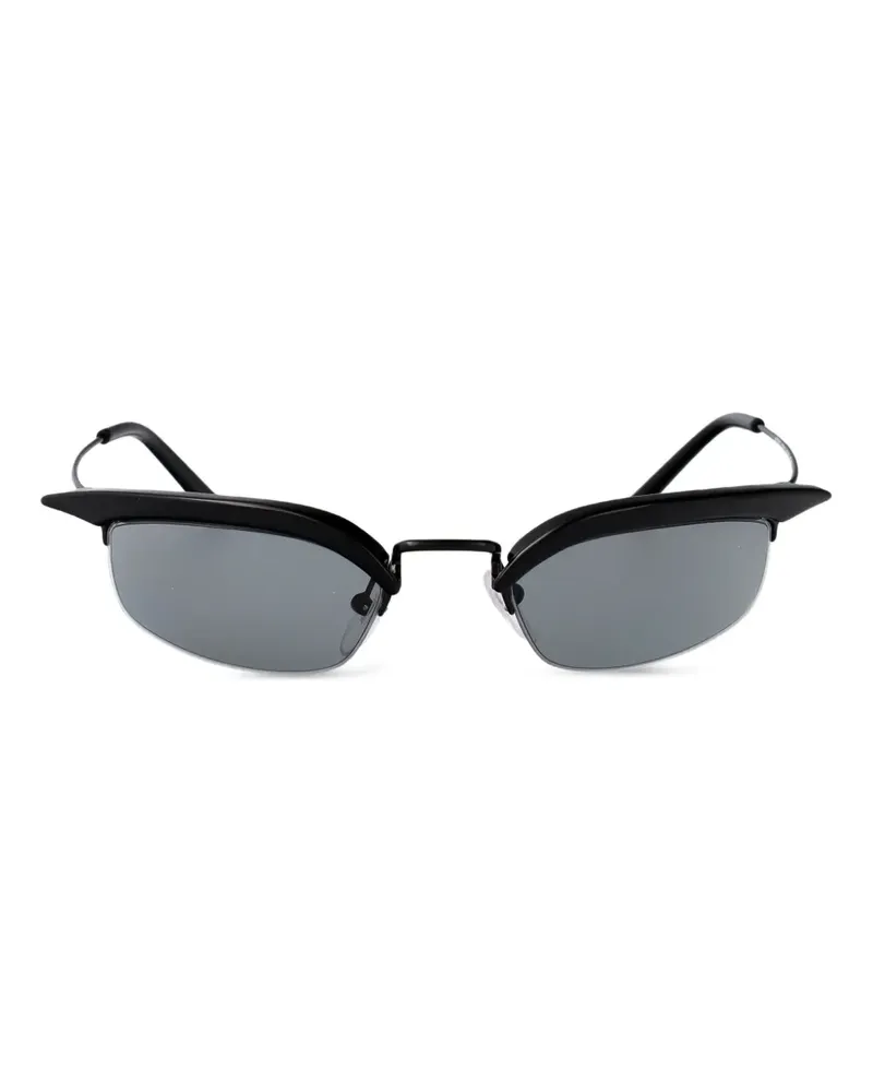Prada Sonnenbrille mit Cat-Eye-Gestell - Schwarz Schwarz