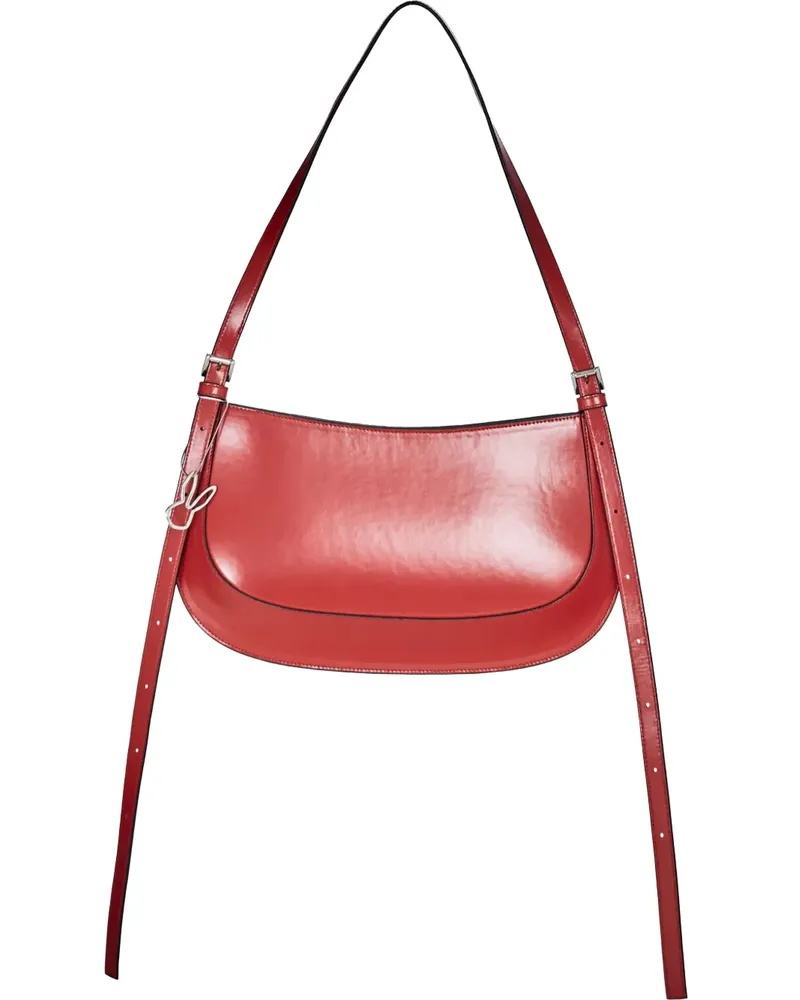Gloria Coelho Schultertasche aus Leder - Rot Rot