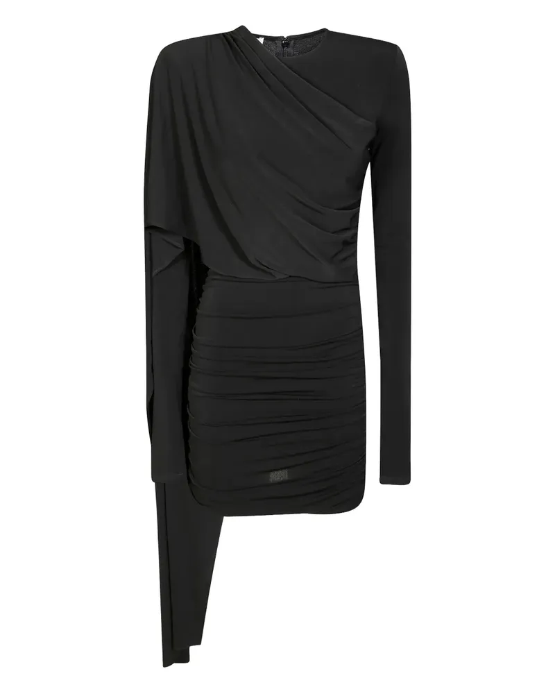 ANDAMANE Drapiertes Xenia Minikleid mit Raffungen - Schwarz Schwarz